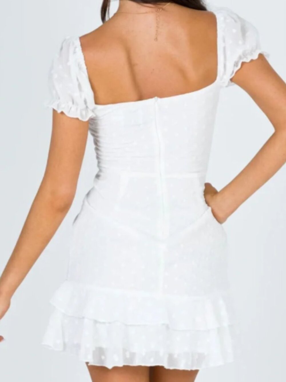 Princess Polly Mikail Mini Dress White - Picture 3 of 3